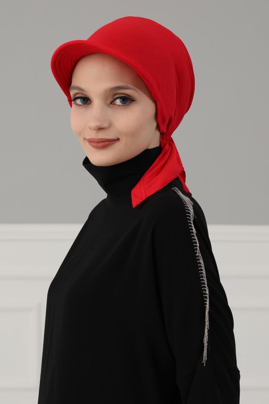Siperlikli Bandana,B-40 Kırmızı - 3