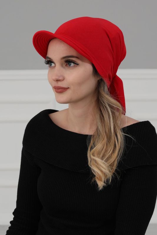 Siperlikli Bandana,B-40 Kırmızı - 6