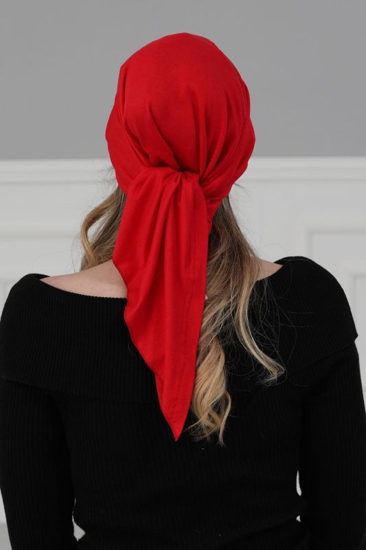 Siperlikli Bandana,B-40 Kırmızı - 7