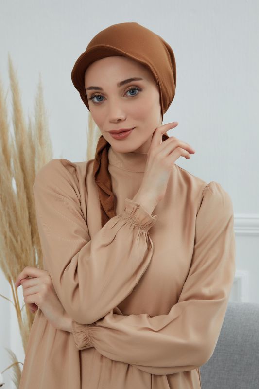 Siperlikli Bandana,B-40 Koyu Kahverengi - 1