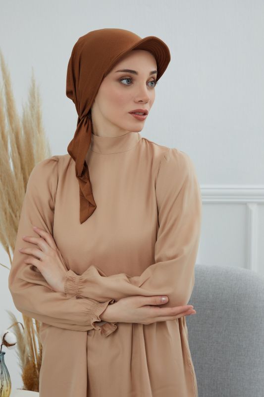 Siperlikli Bandana,B-40 Koyu Kahverengi - 3