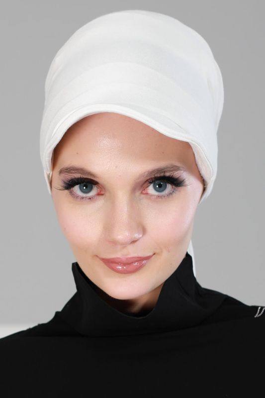 Siperlikli Bandana,B-40 Krem - 1