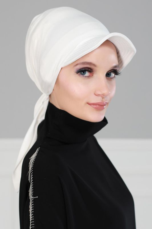 Siperlikli Bandana,B-40 Krem - 3