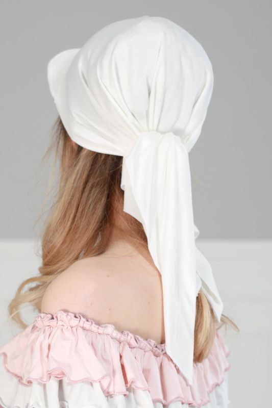 Siperlikli Bandana,B-40 Krem - 6