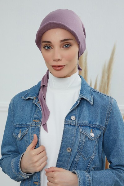 Moda Çizgi - Siperlikli Bandana,B-40 Lila