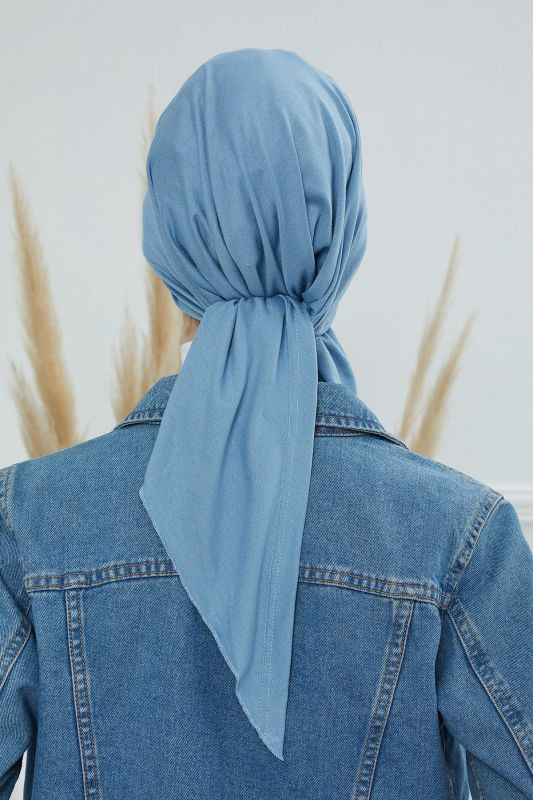 Siperlikli Bandana,B-40 Mavi - 5