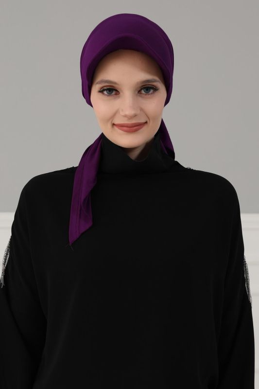 Siperlikli Bandana,B-40 Mor - 1