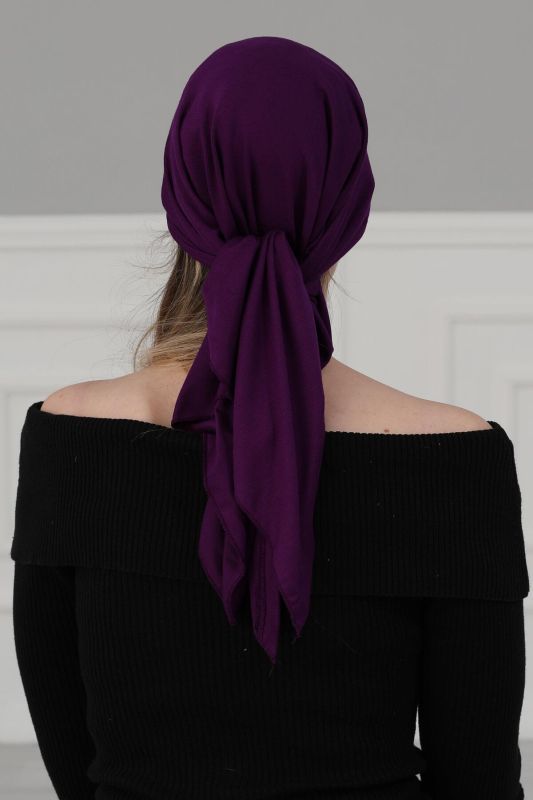 Siperlikli Bandana,B-40 Mor - 6