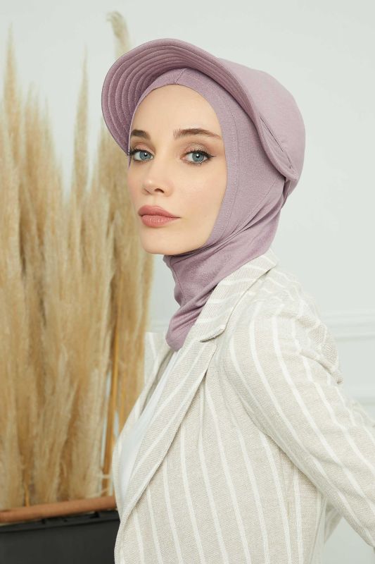Siperlikli Penye Bone,B-75 Lila - 1
