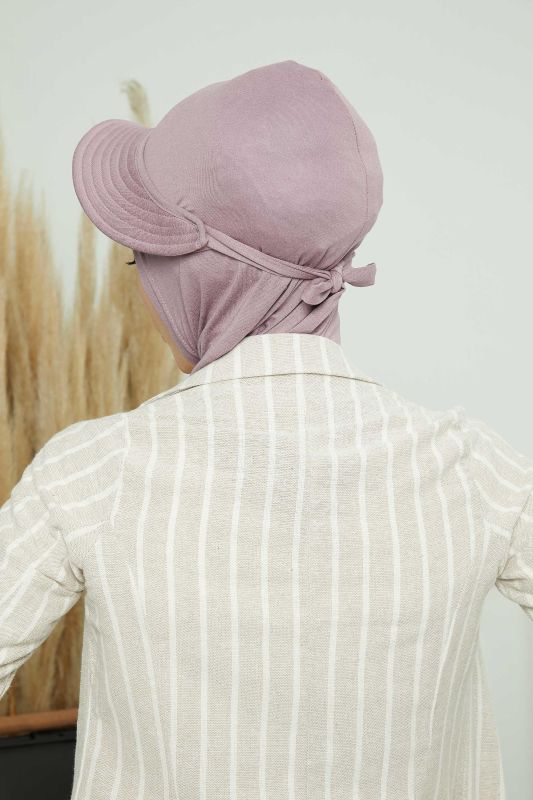 Siperlikli Penye Bone,B-75 Lila - 7