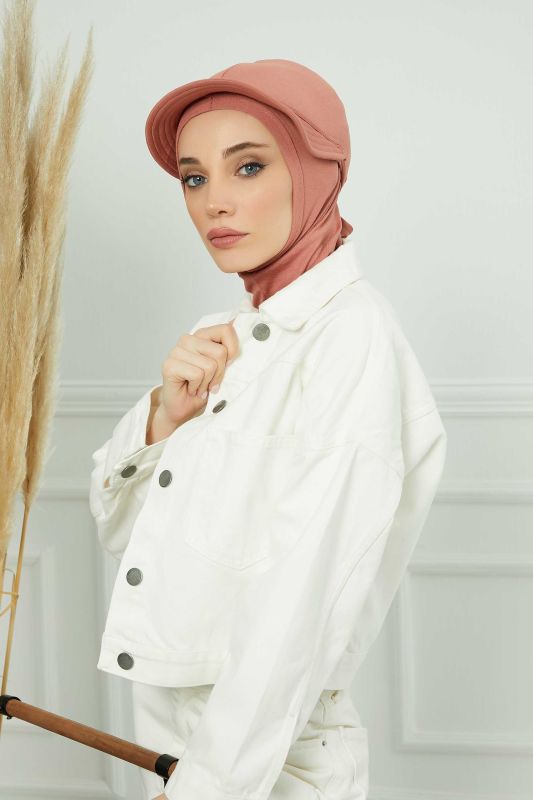 Siperlikli Penye Bone,B-75 Somon - 2