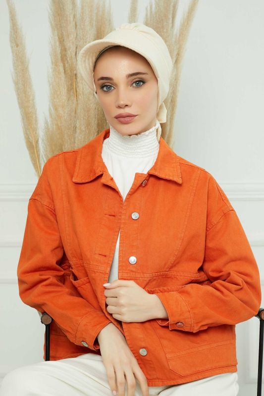 Visor Hat Bonnet,S-1 Cream - 5