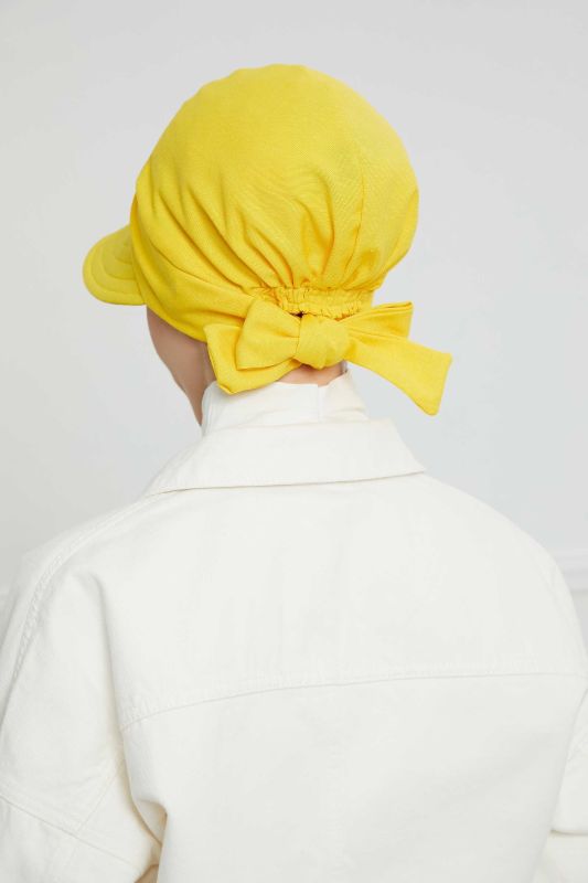 Visor Hat Bonnet,S-1 Yellow - 6