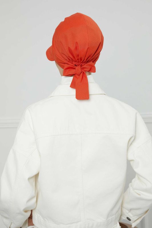 Visor Hat Bonnet,S-1 Orange - 6