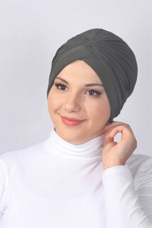 Süngerli Çapraz Bone  Haki - 1