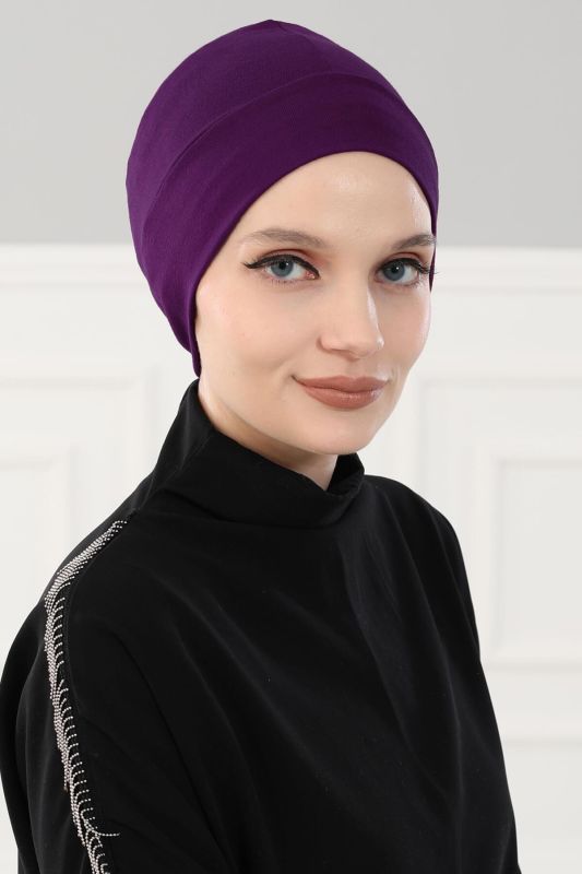 Tactical Combed Cotton Bonnet,B-37 Purple - 3