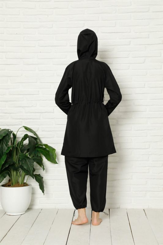 Moda Çizgi Full Hijab Swimsuit 31021 - 3