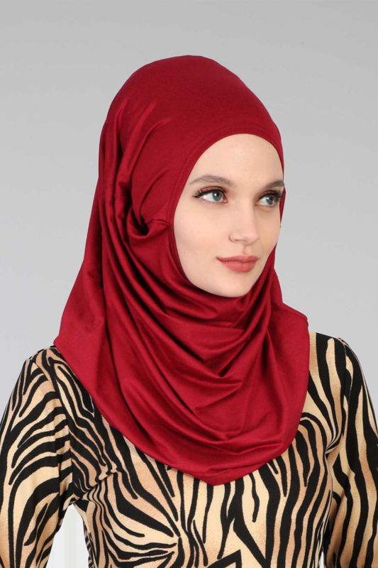 Tasarım Penye Bone,B-33 Bordo - 3