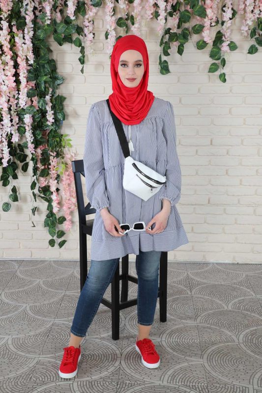 Tasarım Penye Bone,B-33 Kırmızı - 6