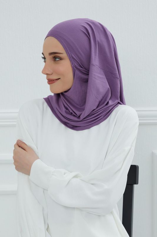 Tasarım Penye Bone,B-33 Mor 2 - 3