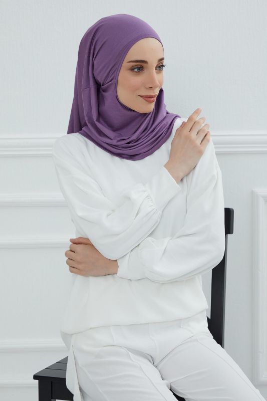 Tasarım Penye Bone,B-33 Mor 2 - 4