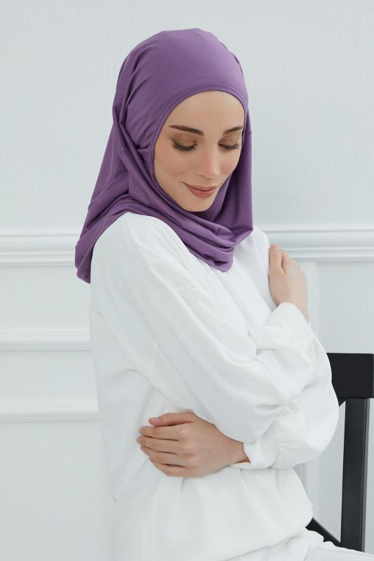 Tasarım Penye Bone,B-33 Mor 2 - 5