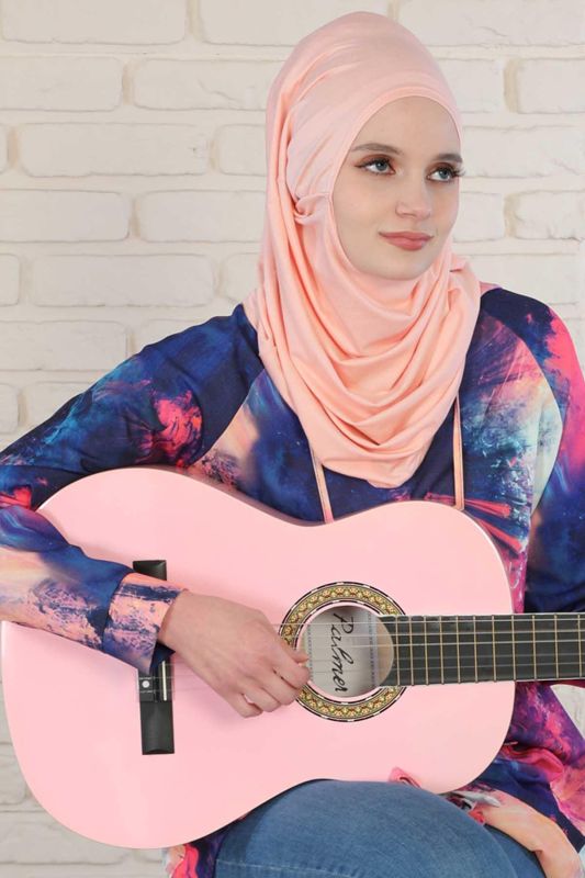 Tasarım Penye Bone,B-33 Pudra - 5