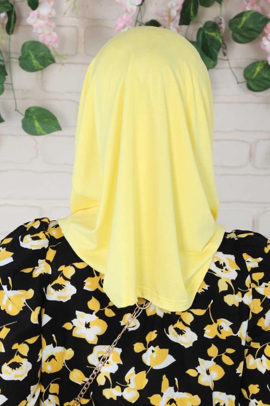 Design Combed Cotton Bonnet,B-33 Yellow - 4