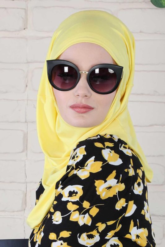 Design Combed Cotton Bonnet,B-33 Yellow - 5
