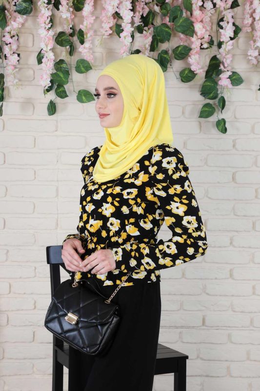 Design Combed Cotton Bonnet,B-33 Yellow - 6