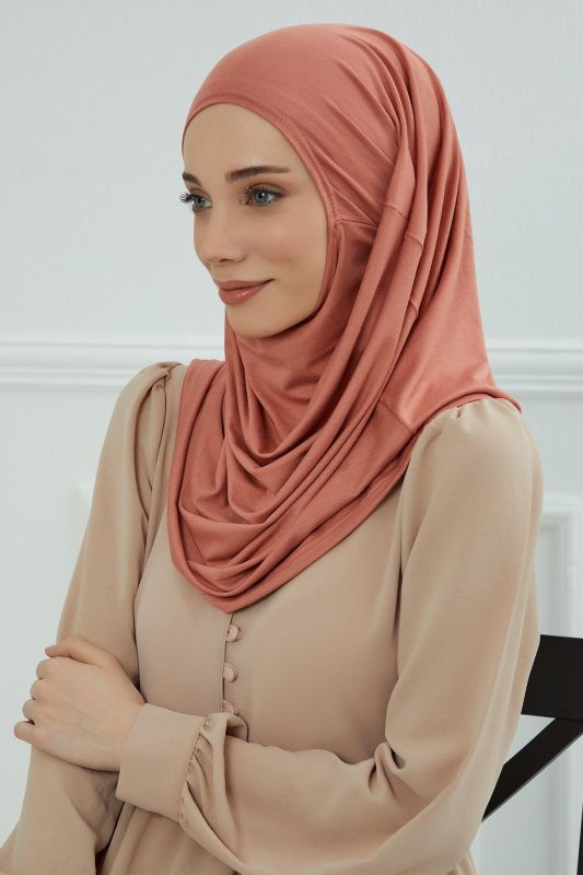 Tasarım Penye Bone,B-33 Somon - 2