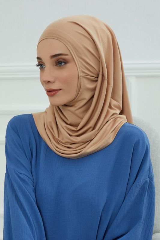 Tasarım Penye Bone,B-33 Sütlü Kahve - 2