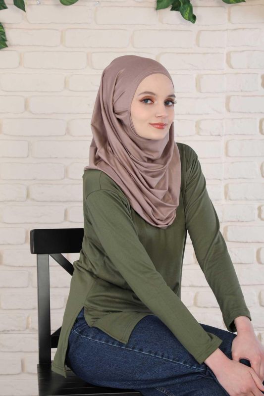 Tasarım Penye Bone,B-33 Vizon - 5