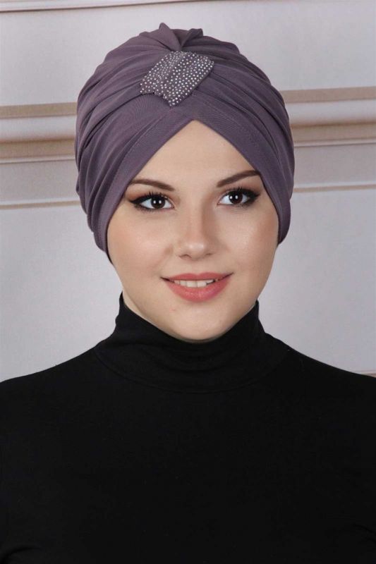 Stoned Cross Bonnet Mink - 1