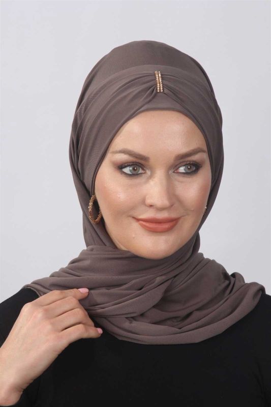 Stoned Ready Shawl Mink - 1