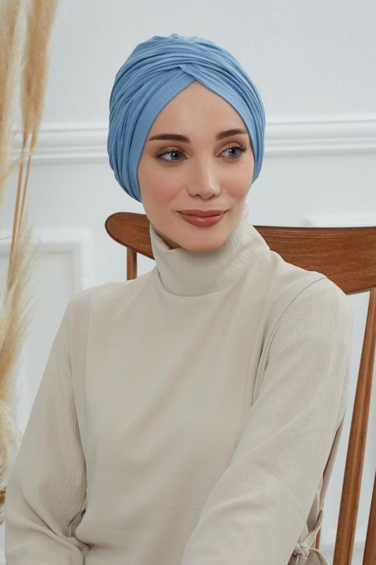 غطاء حجاب، B-9 أزرق - 3