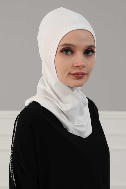 Tesettür İç Bone,TB-1 Beyaz - 4