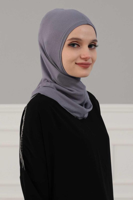 Hijab Underwear Bonnet, TB-1 Gray - 4