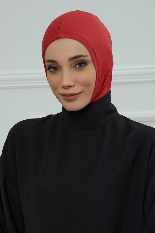 Hijab Underwear Bonnet, TB-1 Red - 1
