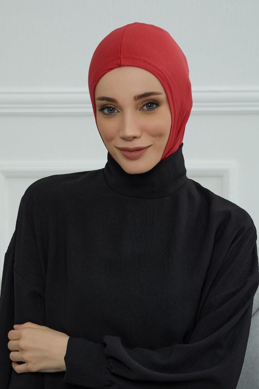 Hijab Underwear Bonnet, TB-1 Red - 2