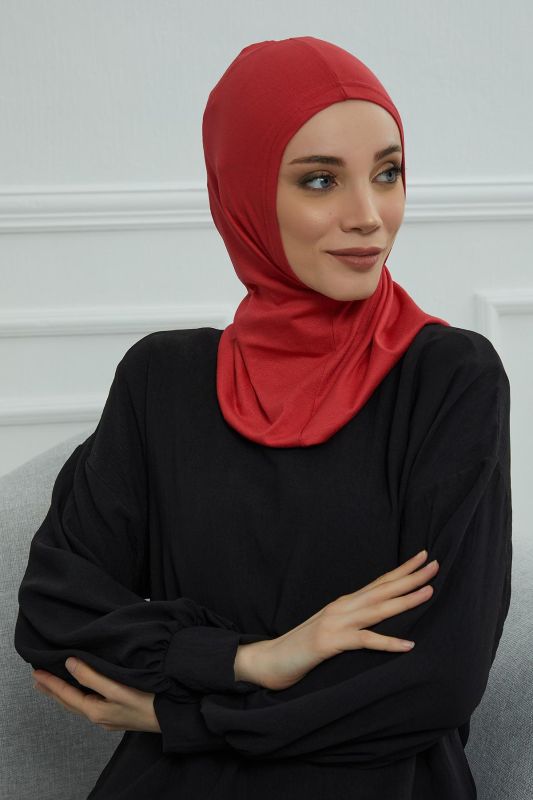 Hijab Underwear Bonnet, TB-1 Red - 6