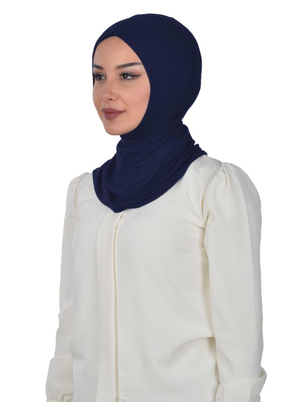 Hijab Underwear Bonnet, TB-1 Navy Blue - 3