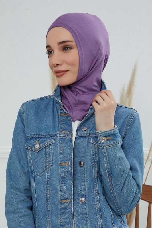Hijab Underwear Bonnet, TB-1 Purple 2 - 1