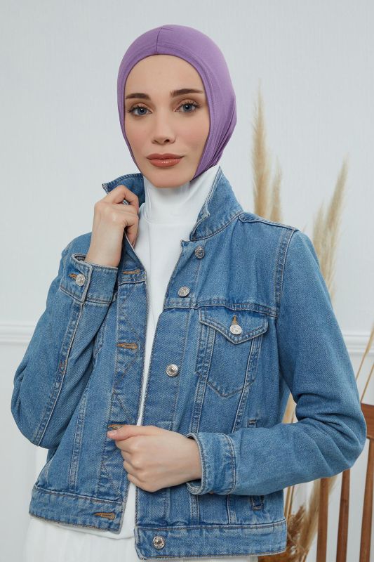 Hijab Underwear Bonnet, TB-1 Purple 2 - 3