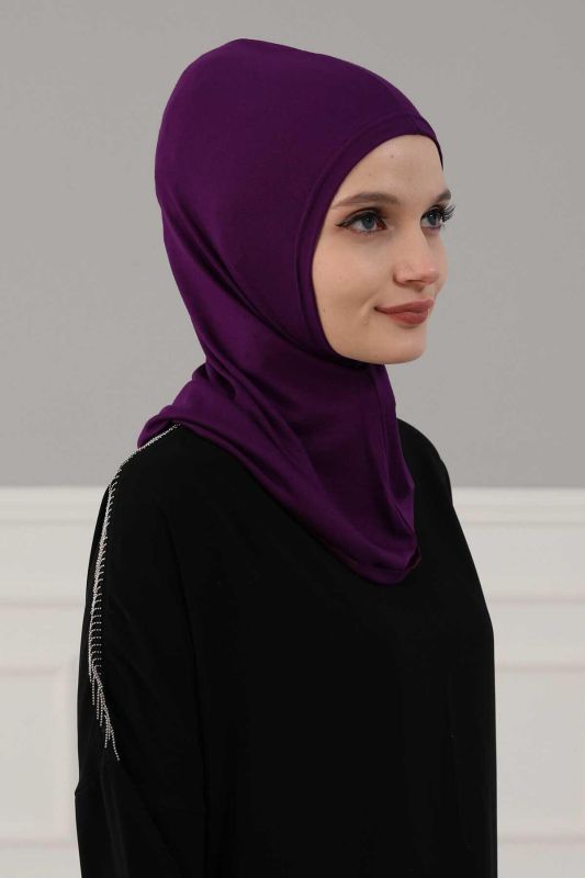 Hijab Underwear Bonnet, TB-1 Purple - 3