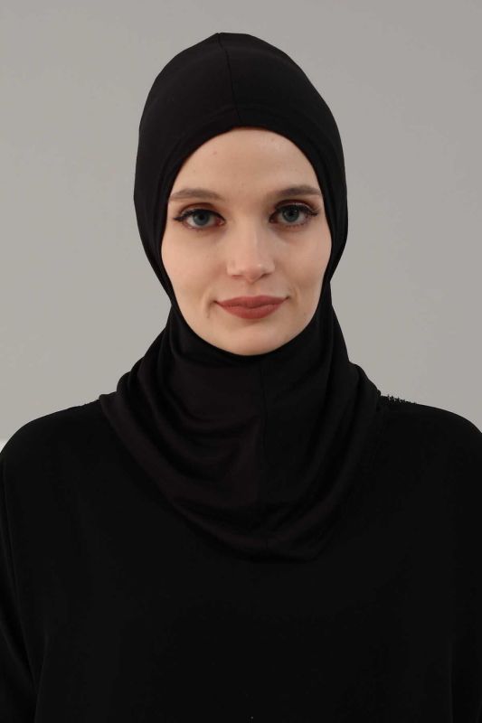 Hijab Underwear Bonnet, TB-1 Black - 2