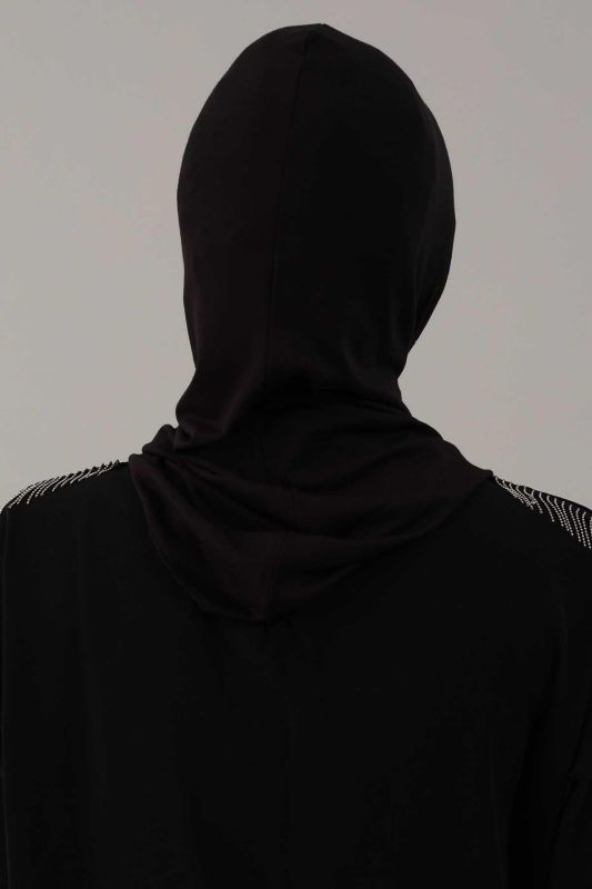 Hijab Underwear Bonnet, TB-1 Black - 4