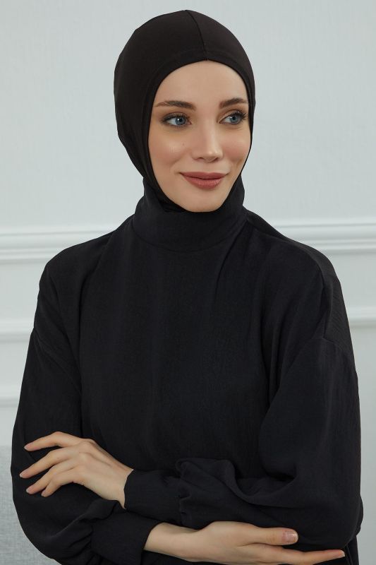 Hijab Underwear Bonnet, TB-1 Black - 5