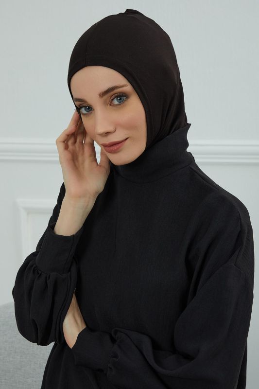 Hijab Underwear Bonnet, TB-1 Black - 6