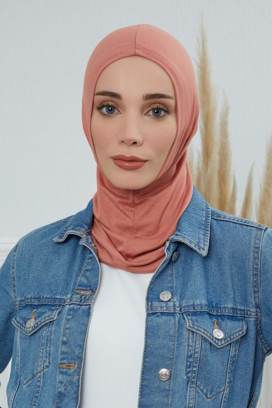 Tesettür İç Bone,TB-1 Somon - 1